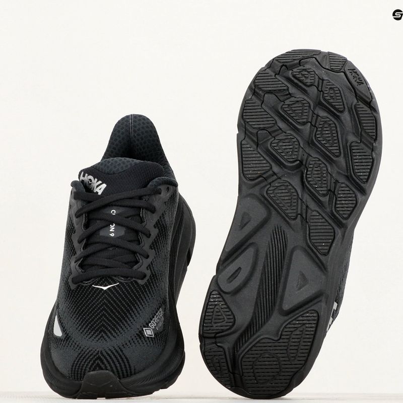 Damen Laufschuhe HOKA Clifton 9 GTX schwarz/schwarz 9