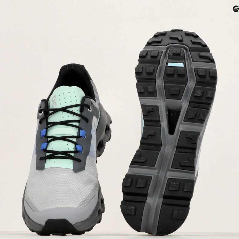 Herren Laufschuhe On Cloudvista alloy/schwarz 9