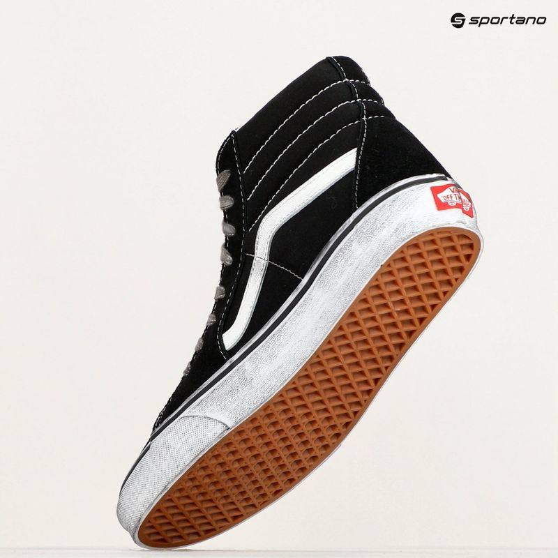 Schuhe Vans SK8-Hi Stressed black/white 9