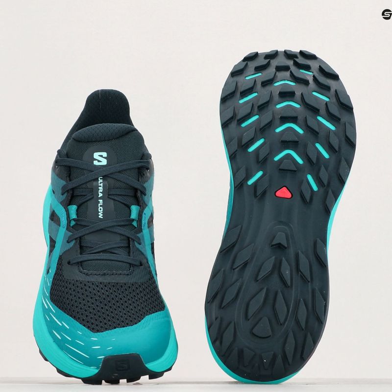 Salomon Ultra Flow Herren Laufschuhe Carbon/Tahitian Tide/Deep Dive 9