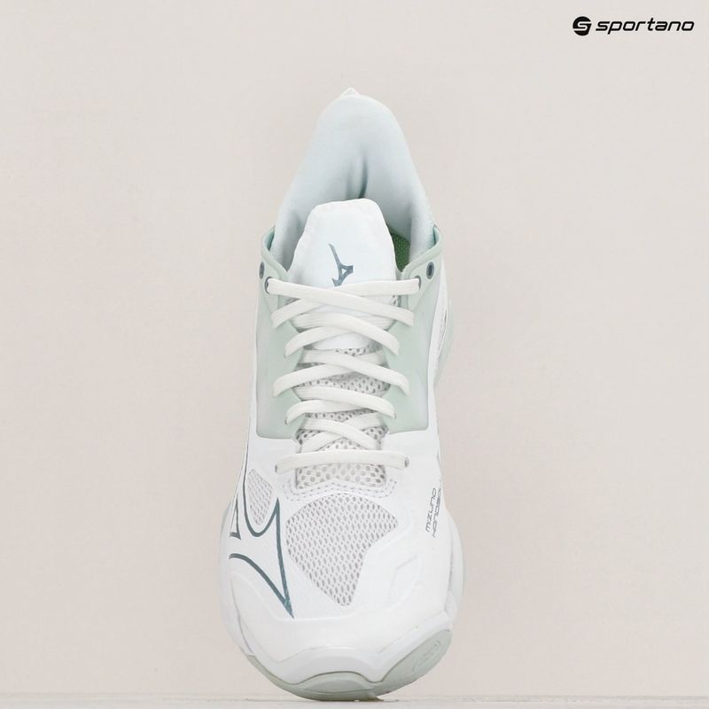 Handballschuhe Damen Mizuno Wave Mirage 5 white/glacial ridge/patinagreen 9