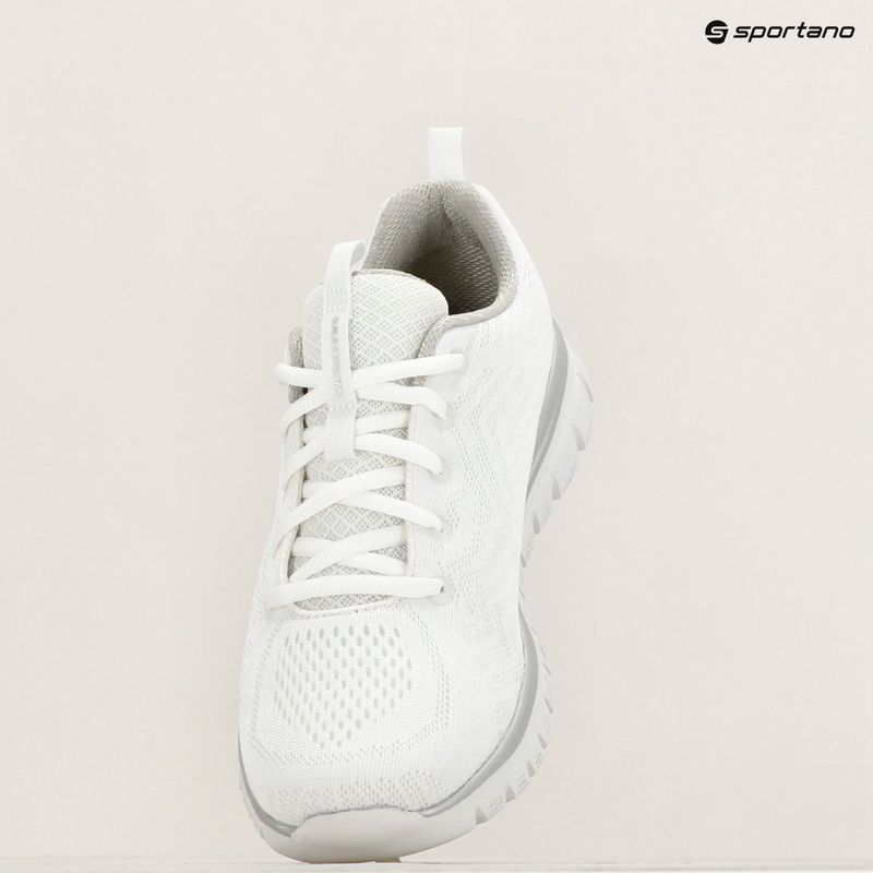 Damenschuhe SKECHERS Graceful Get Connected white/silver 9