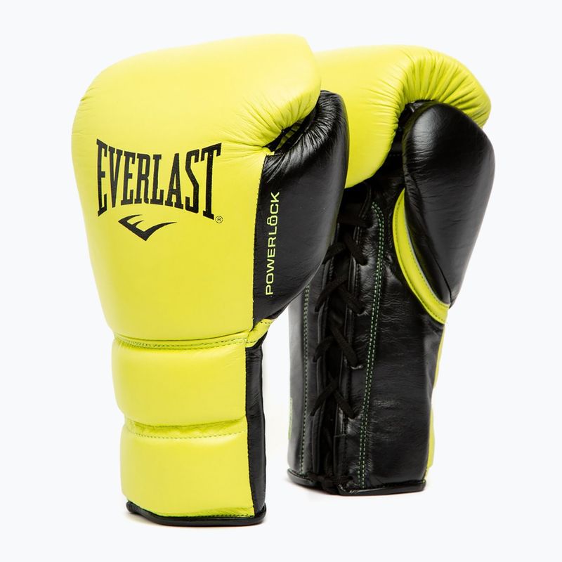 Boxhandschuhe Everlast Powerlock 2 Laced Pro Training neon yellow 7