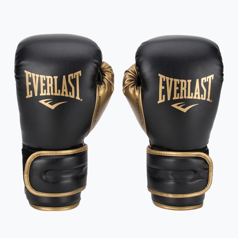 Everlast Powerlock 2 schwarz/gold Boxhandschuhe 2