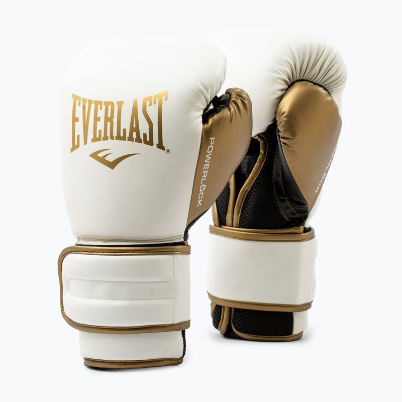 Boxhandschuhe Everlast Powerlock 2 white/gold