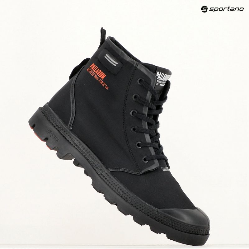 Palladium Pampa Lite+ Hi schwarz Stiefel 10