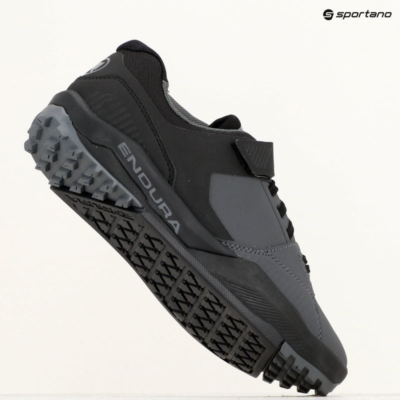 Männer Plattform Radfahren Schuhe Endura MT500 Burner Flach schwarz 19