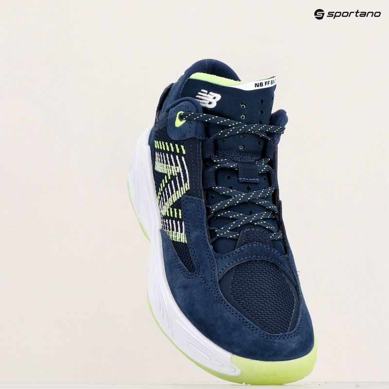 New Balance Fresh Foam BB v2 navy/lime Basketballschuhe 9