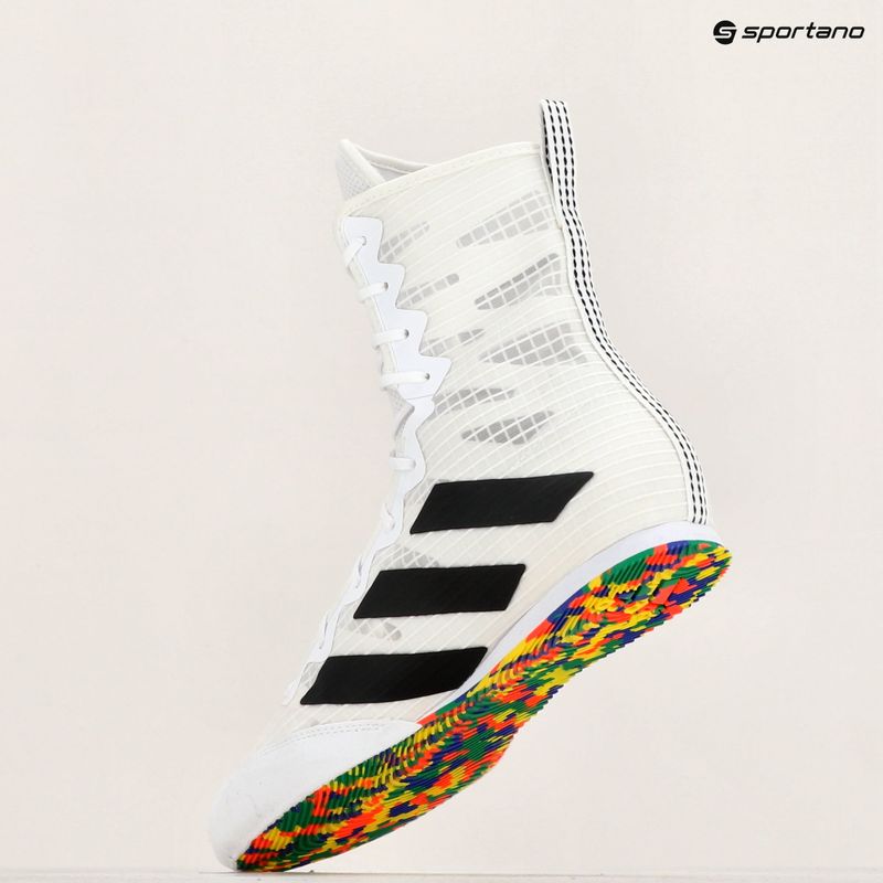 Boxschuhe adidas Box Hog 4 cloud white/core black/cloud white 10