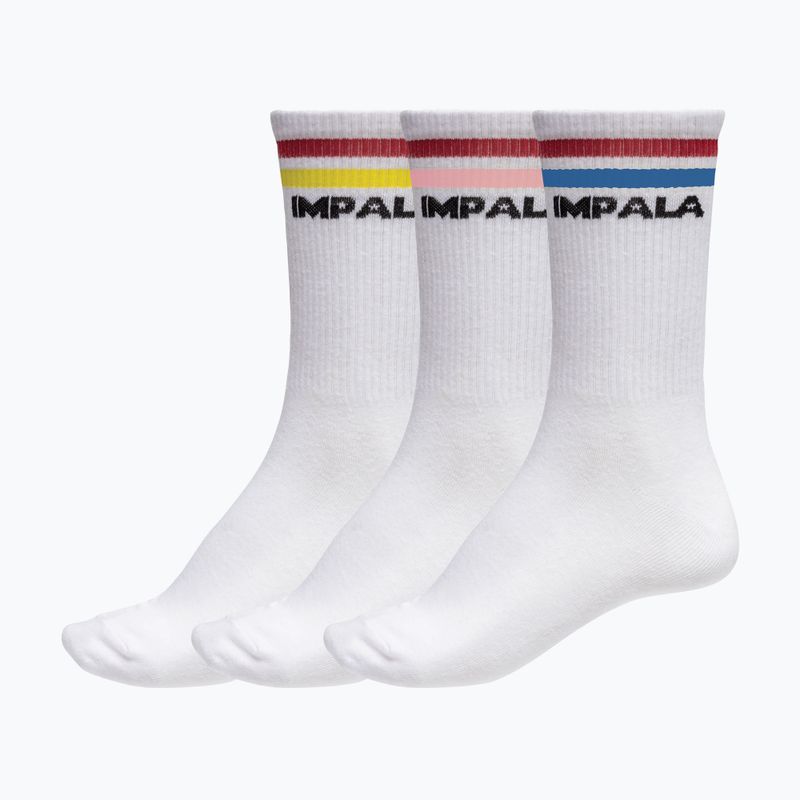 Damensocken IMPALA Stripe 3 Paar weiß