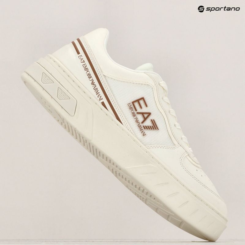 Schuhe EA7 Emporio Armani Summer Court triple off white/tan 11