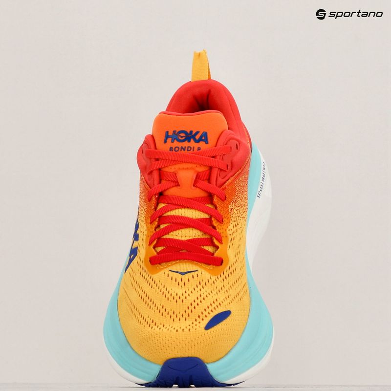 HOKA Bondi 8 Herren Laufschuhe cerise/cloudless 9