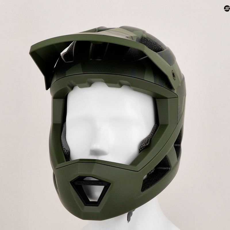 Fahrrad Helm Kinder Endura Singletrack Full Face Youth olive green 9