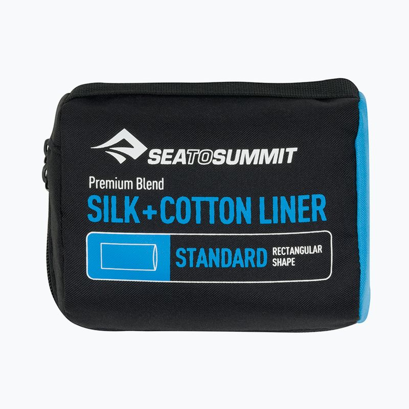 Sea to Summit Seide/Baumwolle Travel Liner Marineblau ASLKCTNSTDNB