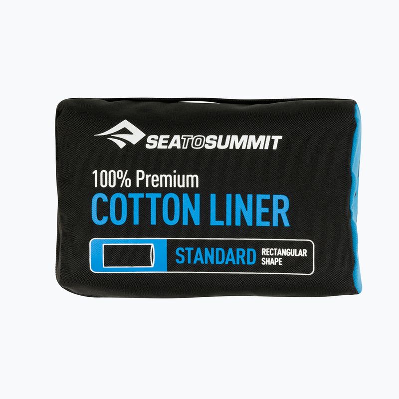 Sea to Summit Premium Baumwolle Reise Schlafsack Liner navy blau ASTDOSNB