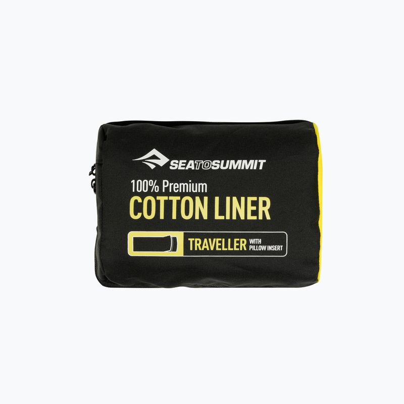 Sea to Summit Premium Cotton Traveller Schlafsackeinsatz blau AYHAOSNB