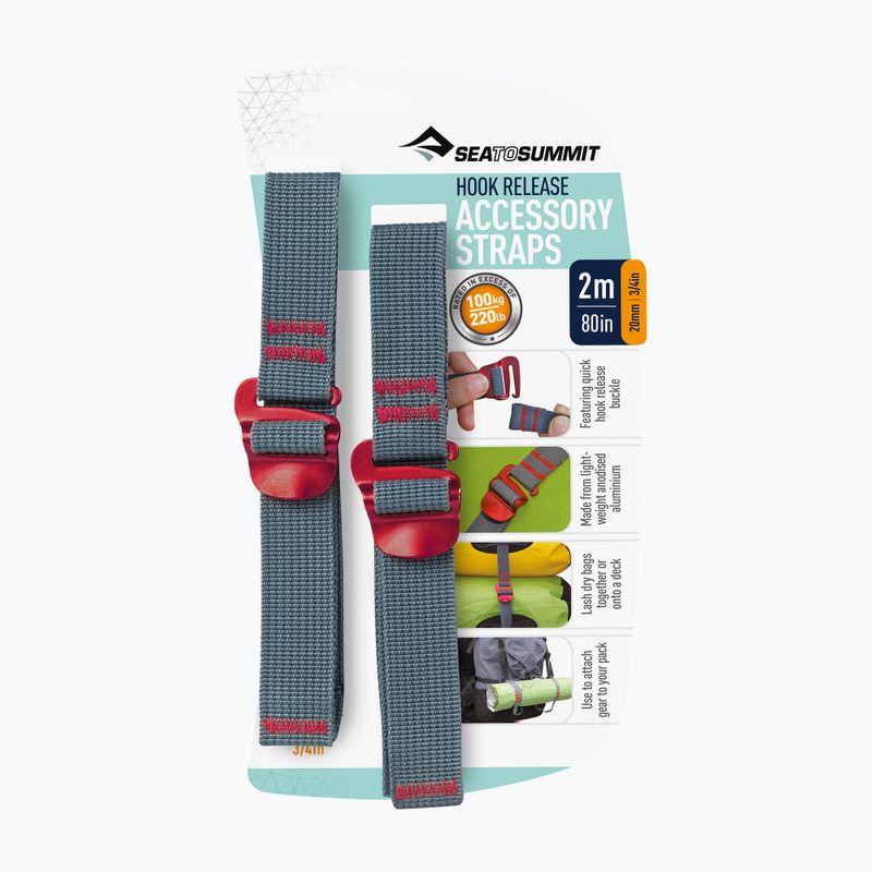 Befestigungsgurt Sea to Summit Hook Release Accessory Strap red 2