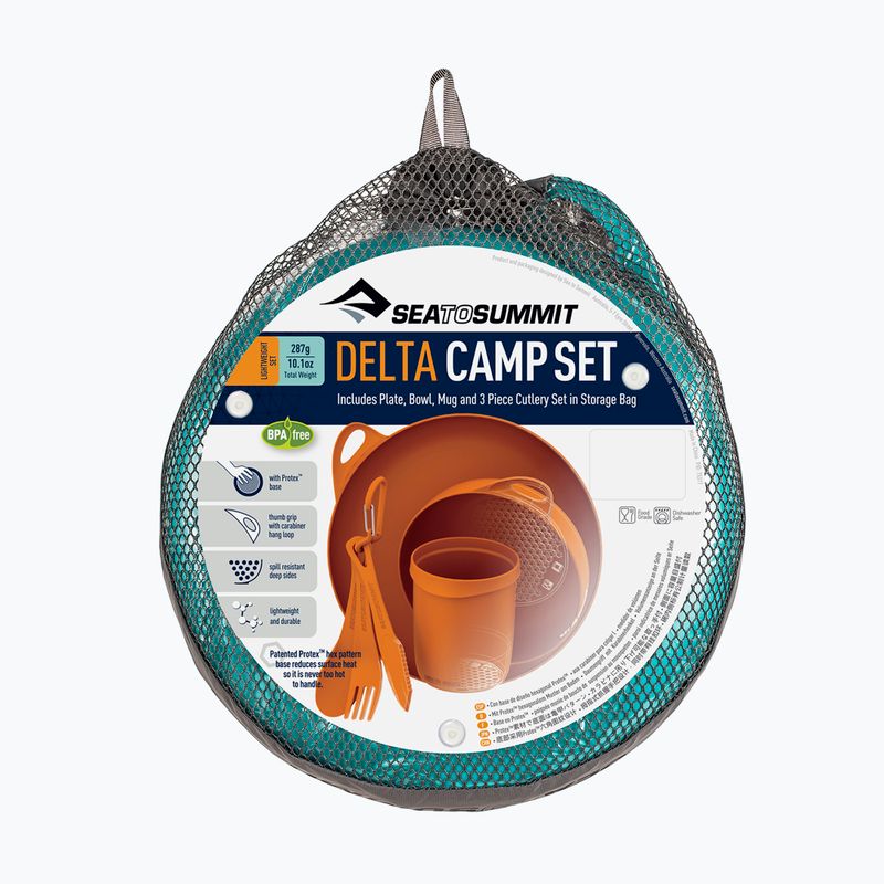 Sea to Summit Delta Camp Wandern Dish Set blau ADSETPB 6