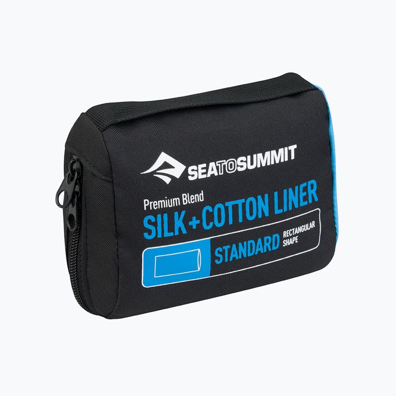 Sea to Summit Seide/Baumwolle Travel Liner Standard Grün ASLKCTNSTDSF