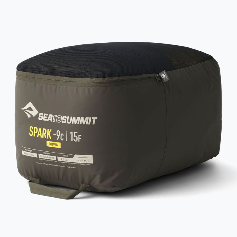 Sea To Summit Spark Down Schlafsack -9C|15F Lang grau/gelb 2