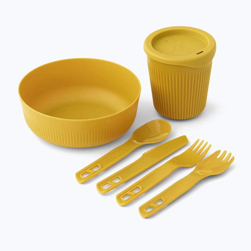 Campinggeschirr Set Sea to Summit Passage Dinnerware arrowwood yellow 2
