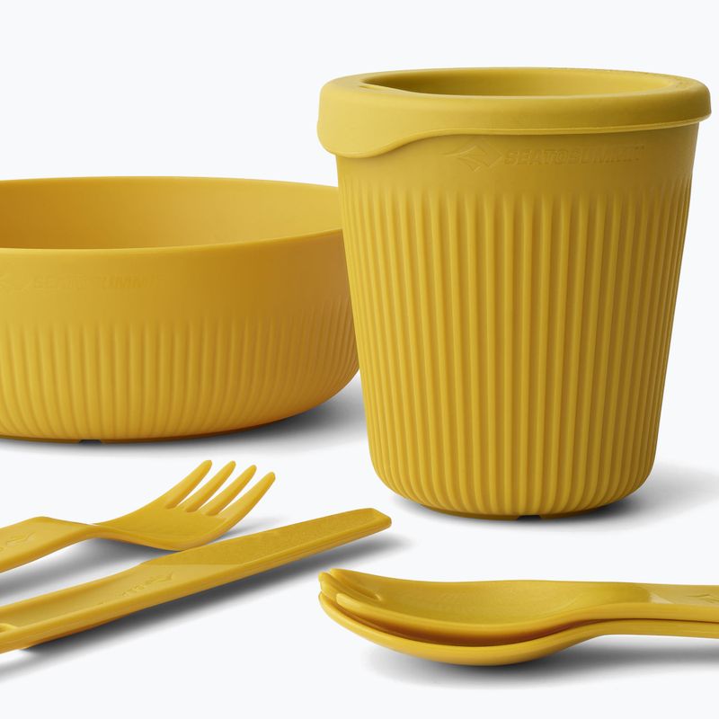 Campinggeschirr Set Sea to Summit Passage Dinnerware arrowwood yellow 3