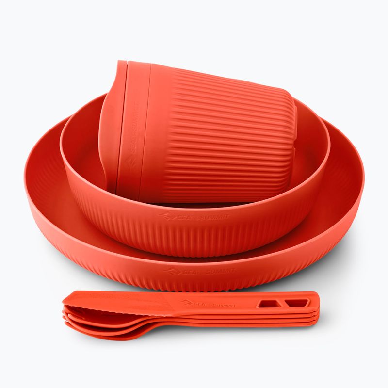 Set Touristengeschirr Sea to Summit Passage Dinnerware orange