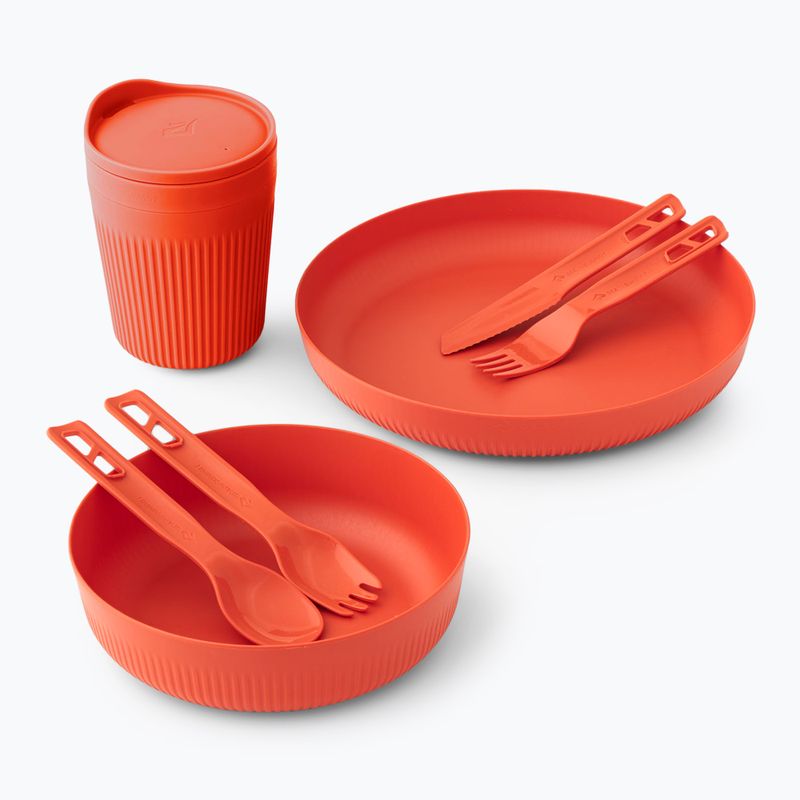 Set Touristengeschirr Sea to Summit Passage Dinnerware orange 2