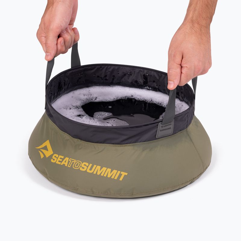 Camping-Spüle Sea to Summit Kitchen Sink 10 l burnt olive 4