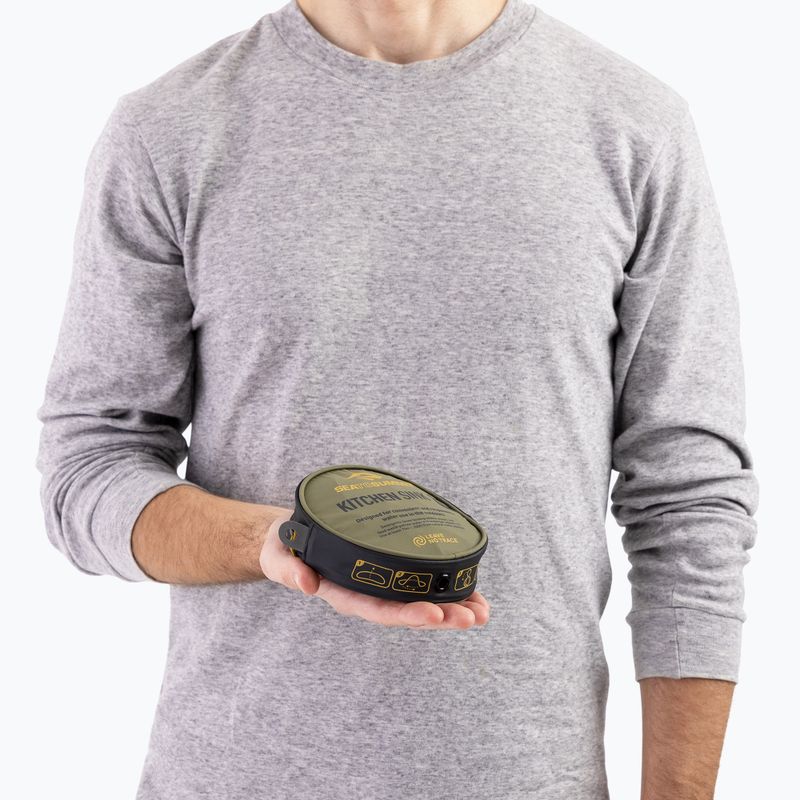 Camping-Spüle Sea to Summit Kitchen Sink 10 l burnt olive 5