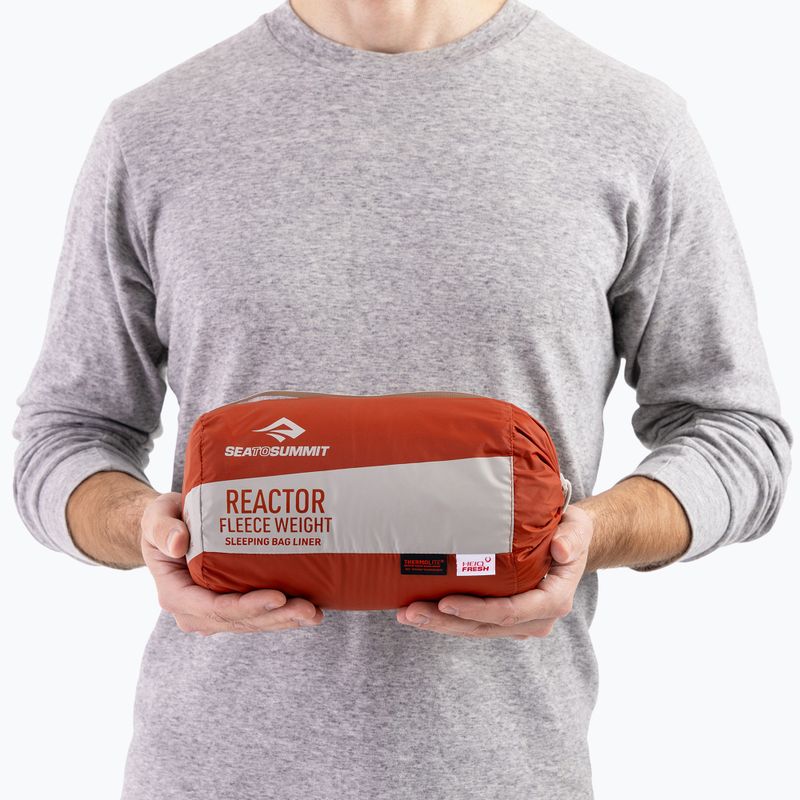 Schlafsack-Inlet Sea To Summit ReacTor Fleeceweight picante 5