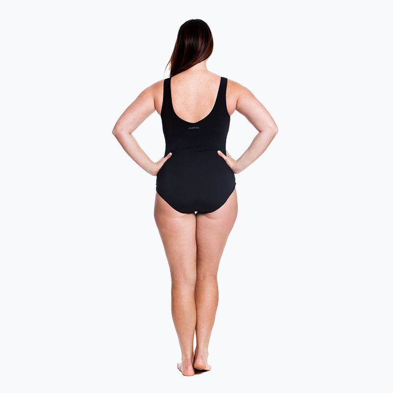 Damen-Badeanzug Funkita Zip Front One Piece noch schwarz 5