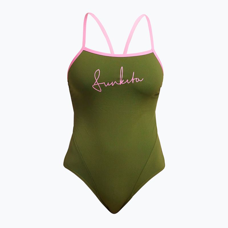 Women's Funkita Single Strap One Piece Badeanzug glamo camo