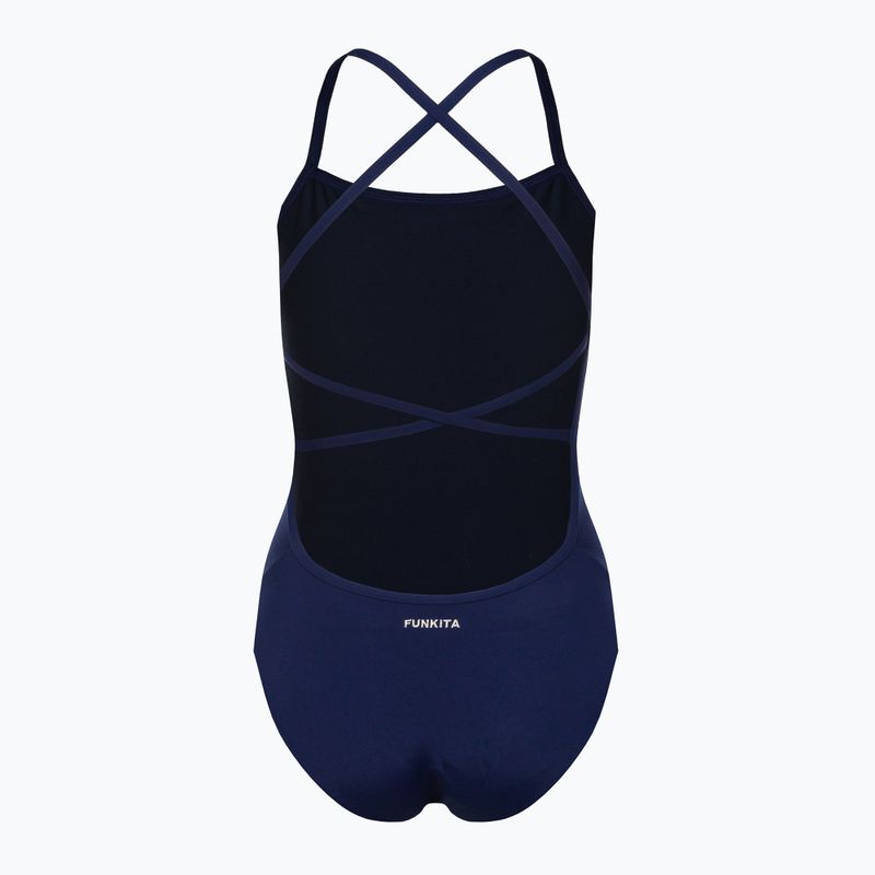 Funkita Strapped In One Piece Damen Badeanzug Blau FS38L0259408 7