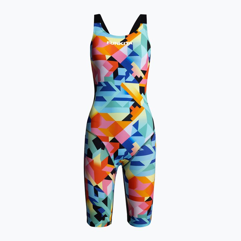 Damen Triathlon-Badeanzug Funkita Apex Blast Free Back Farbe geplatzt FSP519L0220