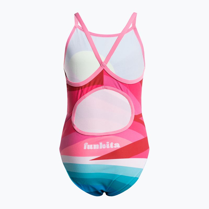 Funkita Diamond Rücken Gipfel Sonnenuntergang Kinder Badeanzug einteilig FS11G7132708 2