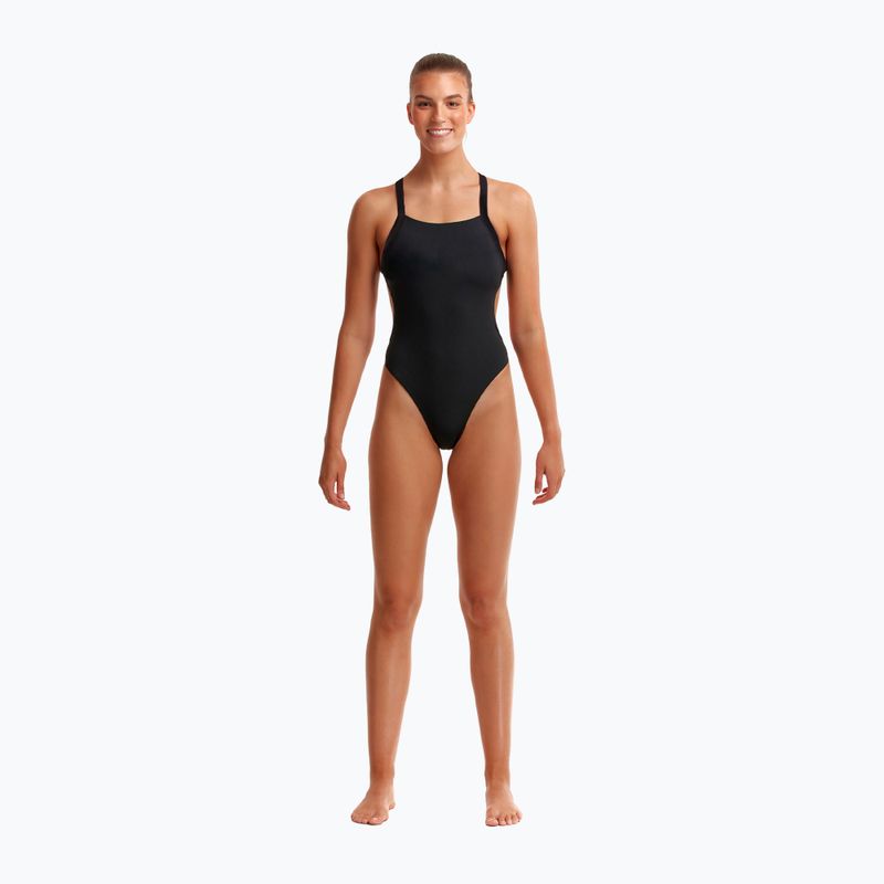 Funkita Brace Free One Piece Damen-Badeanzug Still Schwarz 2