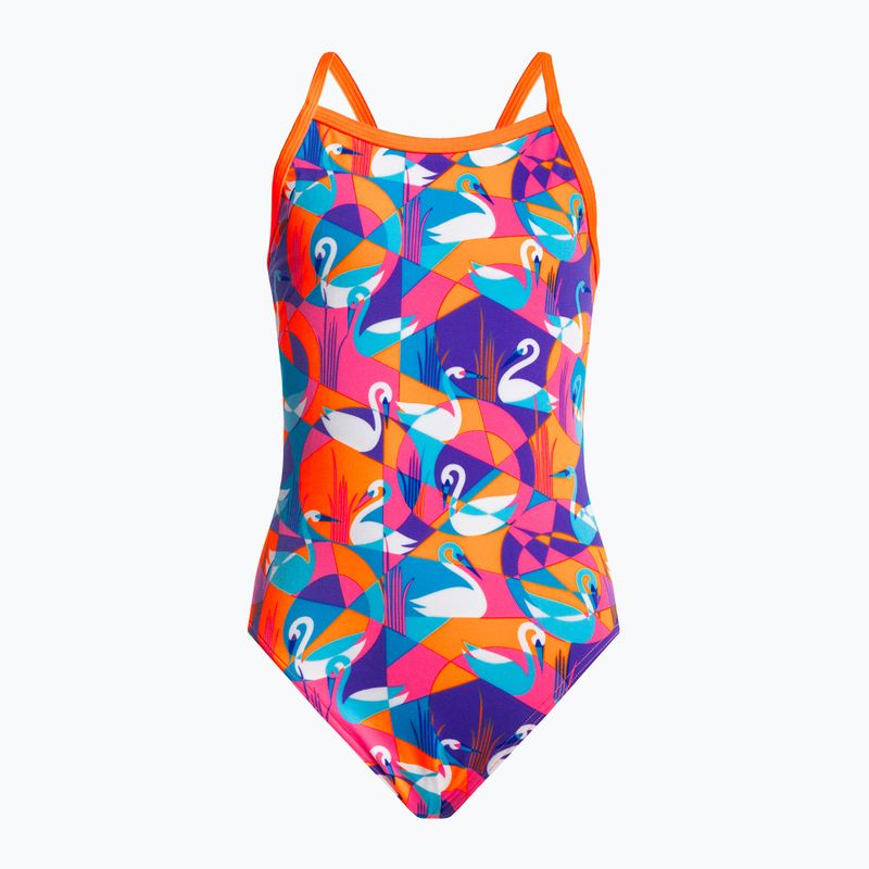 Funkita Eco Single Strap Kinderbadeanzug gelb-rosa FKS030G7132608