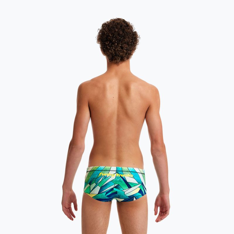 FUNKY TRUNKS Sidewinder Badehose für Kinder grün-blau FTS010B7131024 6