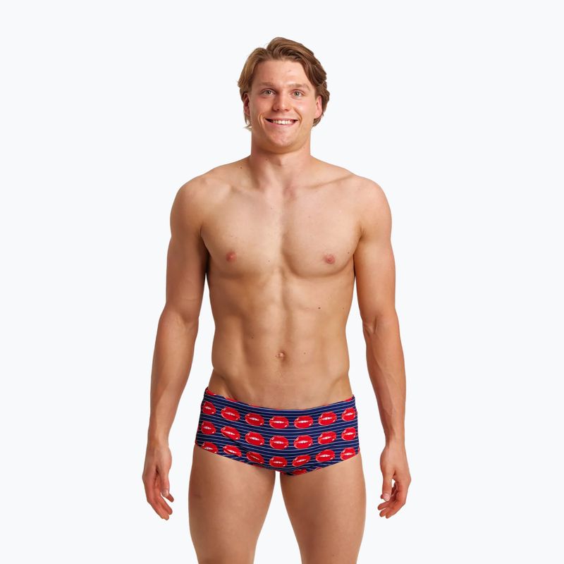 Badehose Herren Funky Trunks Sidewinder Trunks dunkelblau-rot FTS1M71411 5