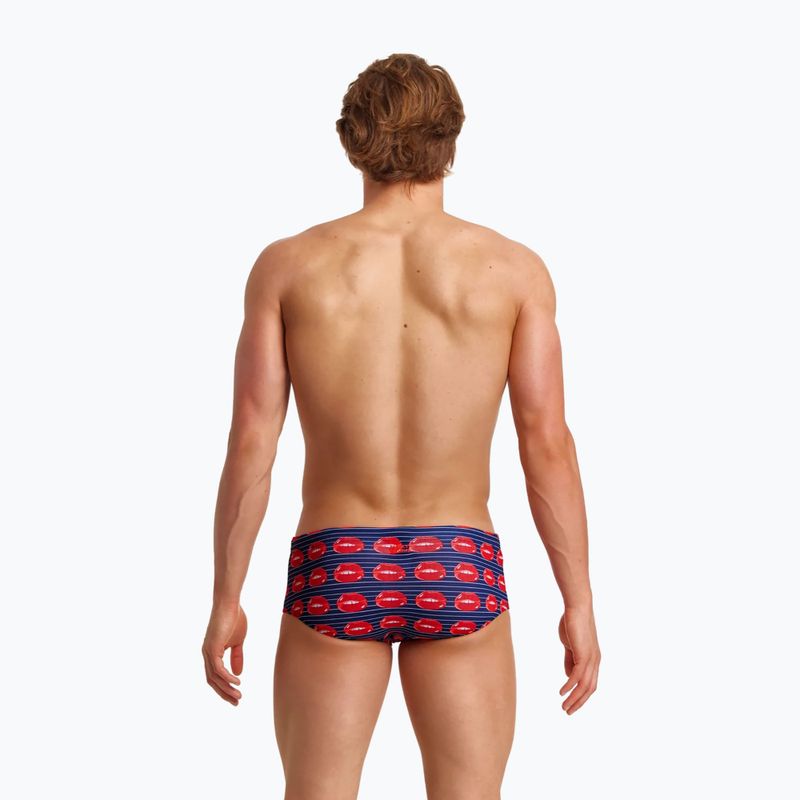 Badehose Herren Funky Trunks Sidewinder Trunks dunkelblau-rot FTS1M71411 6
