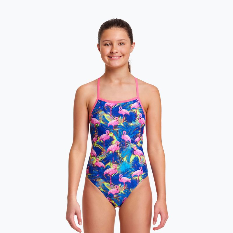 Einteiliger Badeanzug Kinder  Funkita Strapped In One Piece blau-rosa FS38G71414 4