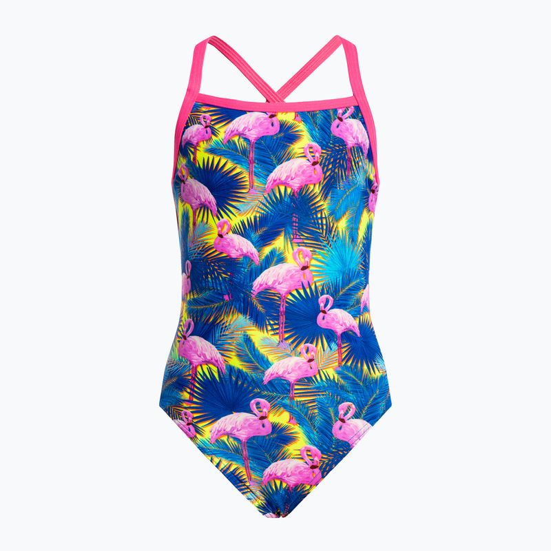 Einteiliger Badeanzug Kinder  Funkita Strapped In One Piece blau-rosa FS38G71414