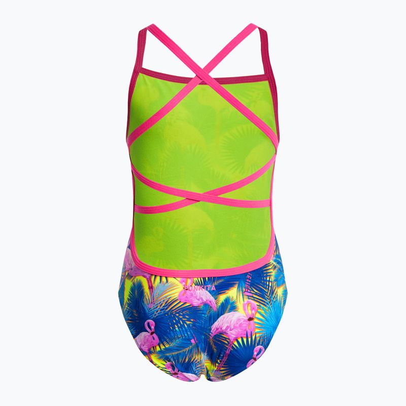Einteiliger Badeanzug Kinder  Funkita Strapped In One Piece blau-rosa FS38G71414 2