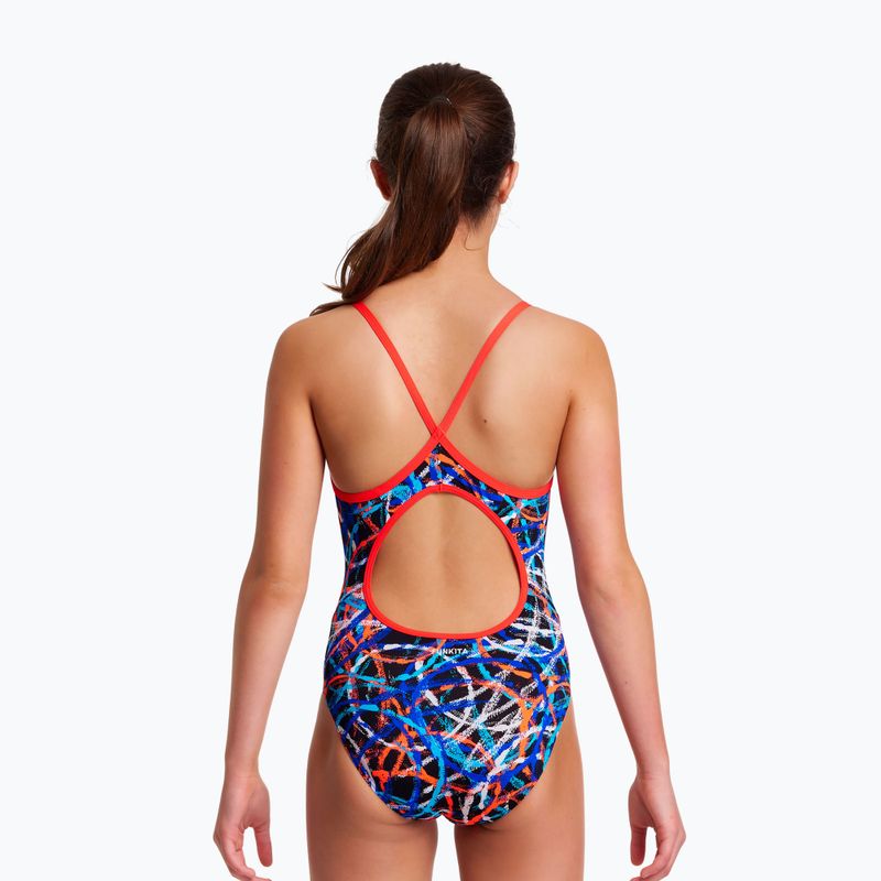 Einteiliger Badeanzug Kinder Funkita Diamond Back One Piece Spin Doctor FS11G71432 5
