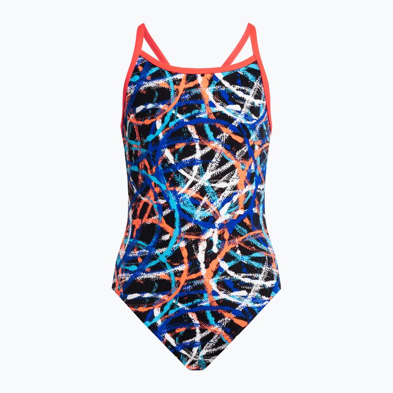 Einteiliger Badeanzug Kinder Funkita Diamond Back One Piece Spin Doctor FS11G71432