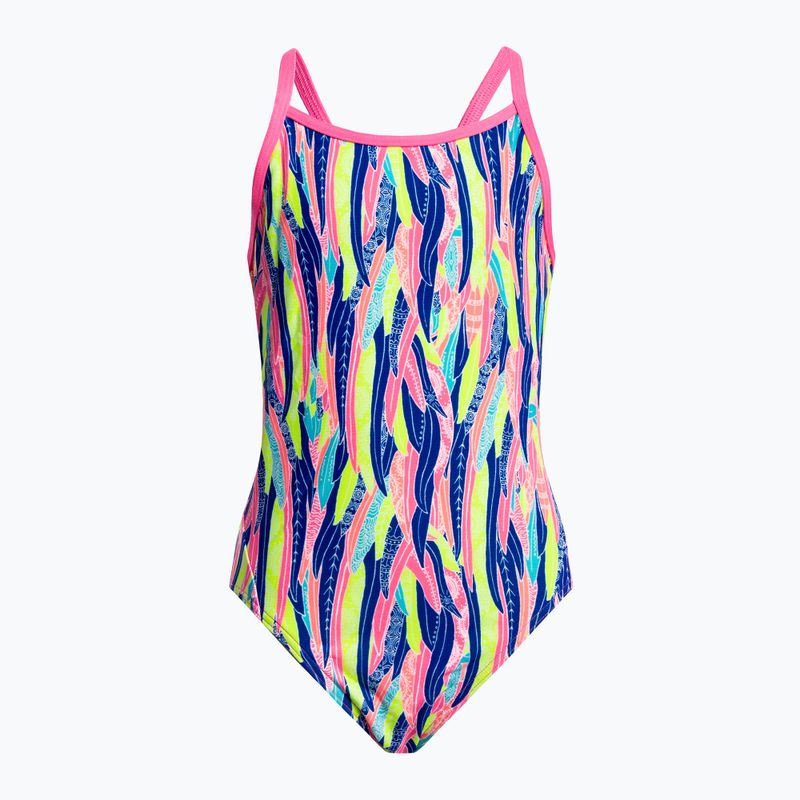 Einteiliger Badeanzug Kinder Funkita Diamond Back One Piece Wing Tips FKS33G71444
