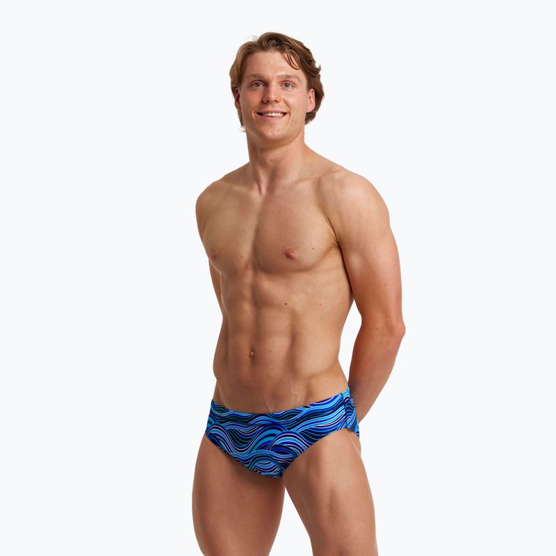Herren Badehose FUNKY TRUNKS Classic Briefs blau FTS006M714270S 6