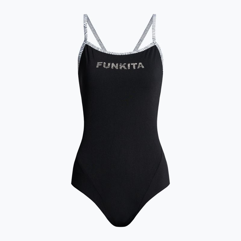 Einteiliger Badeanzug Damen Funkita Single Strap One Piece schwarz FS15L71455