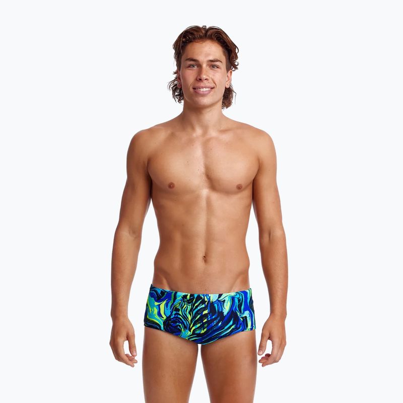 Badehose Herren Funky Trunks Sidewinder Trunks dunkelblau-blau FTS1M71476 5